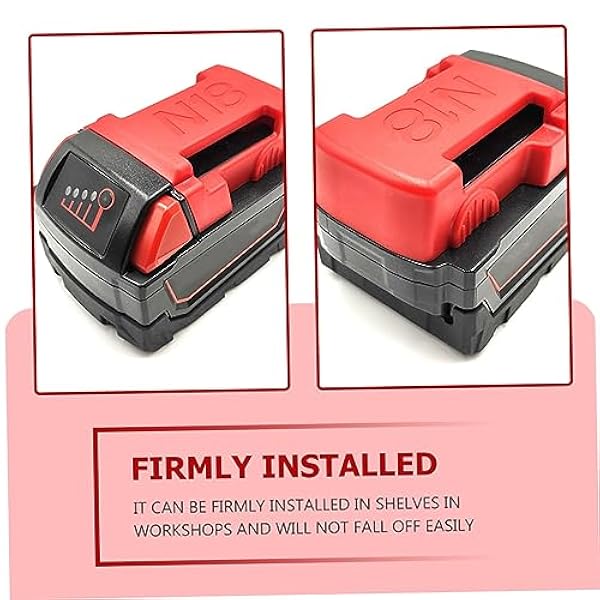 Mikikit 30 Pezzi Staffa Batteria Fibbia Trapano Elettrico Senza Fili Supporto In Plastica Trapano Avvitatore A Batteria Portabatteria In Plastica Portabatteria Parete Taladros